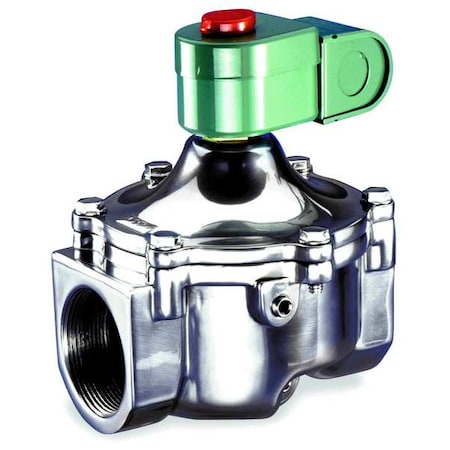 Solenoid Valve, 2-Way, 2-Position, Normally Closed, 2 in Pipe Size, 120V AC, High Flow, Aluminum MPN:8215B080CSA