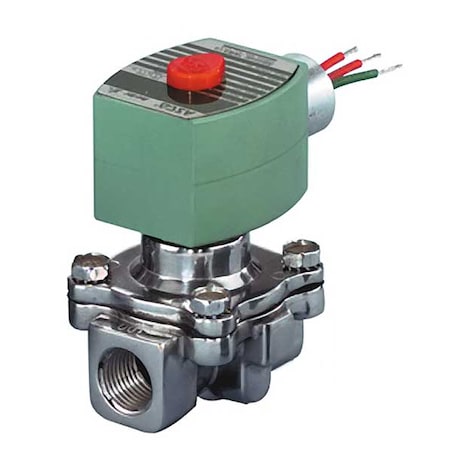 Solenoid Valve, 2-Way, 2-Position, Normally Closed, 3/4 in Pipe Size, 12V DC, High Flow, Aluminum MPN:8215G030
