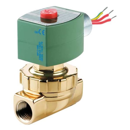 Solenoid Valve, 2-Way, 2-Position, Normally Closed, 3/4 in Pipe Size, 240V AC, Diaphragm, Piston MPN:8220G409
