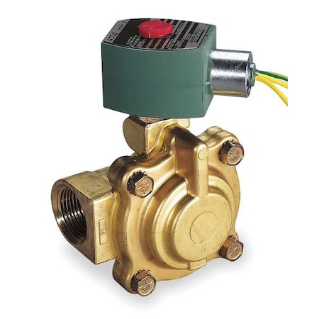 Solenoid Valve, 2-Way, 2-Position, Normally Closed, 1 in Pipe Size, 120V AC, Diaphragm, Piston MPN:8220G410