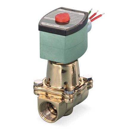 Solenoid Valve, 2-Way, 2-Position, Normally Closed, 3/8 in Pipe Size, 120V AC, High Temperature MPN:8222G093