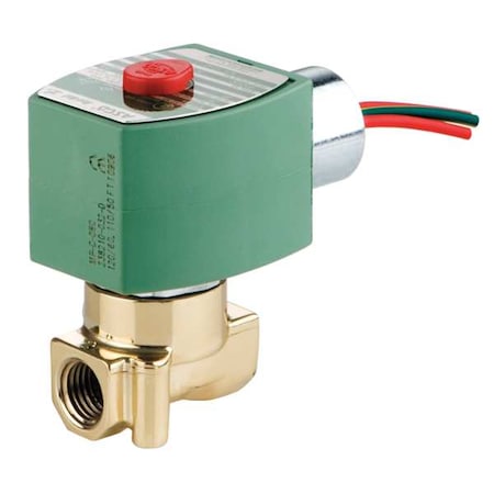Solenoid Valve, 2-Way, 2-Position, Normally Closed, 3/8 in Pipe Size, 120V AC, Cryogenic, Brass MPN:8263H125LT
