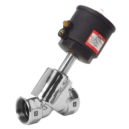 Angle Body Piston Valve, SS, NC, 1-1/2 In MPN:8290A064