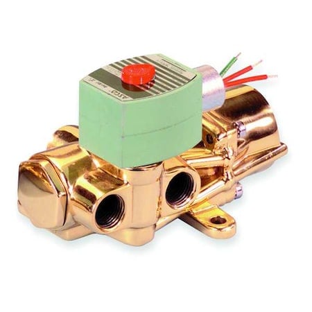 Solenoid Valve, 4-Way, 2-Position, Universal, 1/2 in Pipe Size, 120V AC, NAMUR Mount, Direct Acting MPN:8344G027