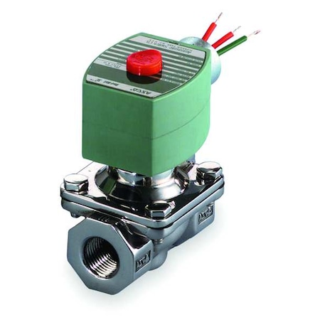 Solenoid Valve, 2-Way, 2-Position, Normally Closed, 3/4 in Pipe Size, 120V AC, High Flow, NBR MPN:EF8210G088