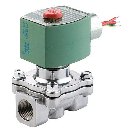 Solenoid Valve, 2-Way, 2-Position, Normally Closed, 1 in Pipe Size, 120V AC, High Flow, NBR MPN:EF8210G089
