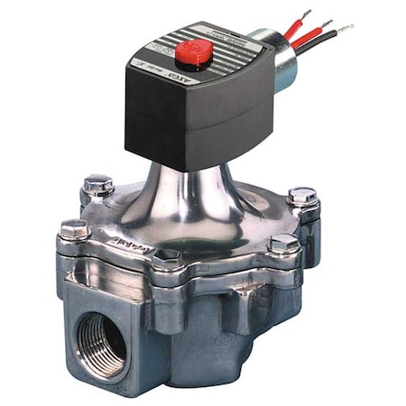 Solenoid Valve, 2-Way, 2-Position, Normally Open, 1 in Pipe Size, 120V AC, High Flow, Direct Acting MPN:EF8215C053