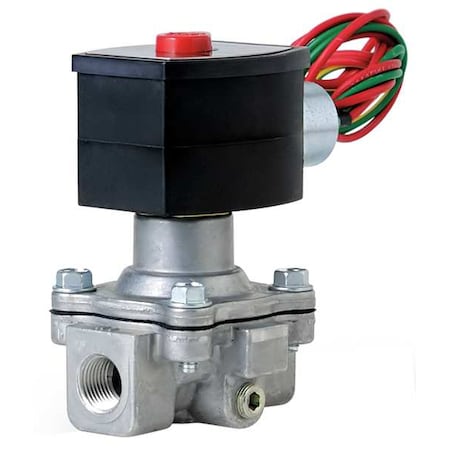 Solenoid Valve, 2-Way, 2-Position, Normally Closed, 3/4 in Pipe Size, 12V DC, High Flow, Aluminum MPN:EF8215G030