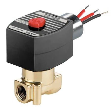 Solenoid Valve, 2-Way, 2-Position, Normally Closed, 1/8 in Pipe Size, 120V AC, High Flow, Brass MPN:EF8262H002