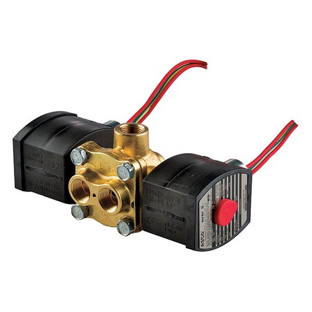Solenoid Valve, 4-Way, 2-Position, Universal, 3/8 in Pipe Size, 120V AC, NAMUR Mount, Direct Acting MPN:EF8342G022