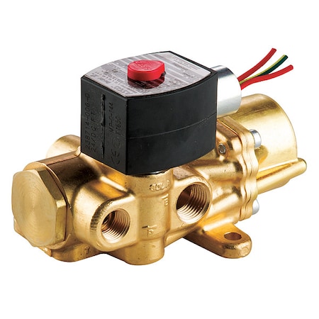 Solenoid Valve, 4-Way, 2-Position, Universal, 3/8 in Pipe Size, 24V DC, NAMUR Mount, Direct Acting MPN:EF8344G072