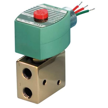 Solenoid Valve, 3-Way, 2-Position, Configurable, 1/4 in Pipe Size, 24V DC, High Flow, Direct Acting MPN:EV8327G04224/DCDD
