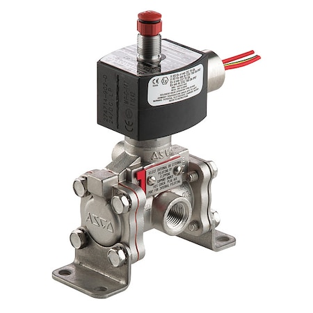 Solenoid Valve, 3-Way, 2-Position, Normally Closed, 3/8 in Pipe Size, 24V DC, Diaphragm Poppet, NBR MPN:EVX8316G382MB17596
