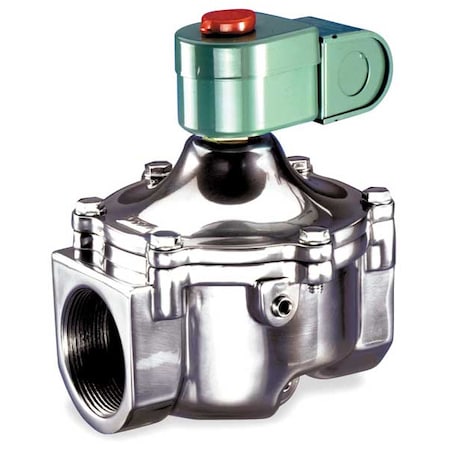Solenoid Valve, 2-Way, 2-Position, Normally Open, 3/4 in Pipe Size, 120V AC, Direct Acting, NBR MPN:JB8214037CSA