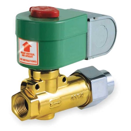 Solenoid Valve, 2-Way, 2-Position, Normally Closed, 3/8 in Pipe Size, 120V AC, Lever Actuation, SS MPN:JB8266D023L