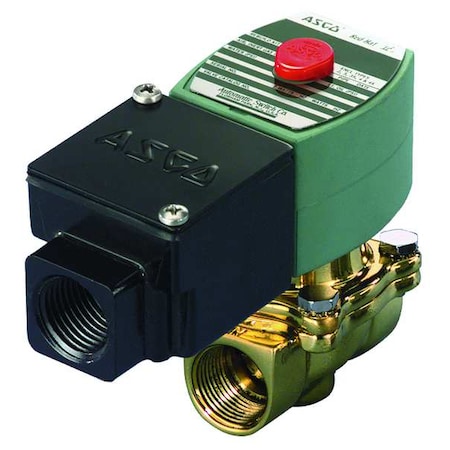 Solenoid Valve, 2-Way, 2-Position, Normally Closed, 3/4 in Pipe Size, 120V AC, High Flow, Brass MPN:JKF8210G009