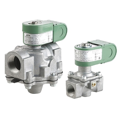 Solenoid Valve, 2-Way, 2-Position, Normally Open, 1-1/4 in Pipe Size, 120/60V AC, Vent, Aluminum MPN:S262SH02N3GJ7