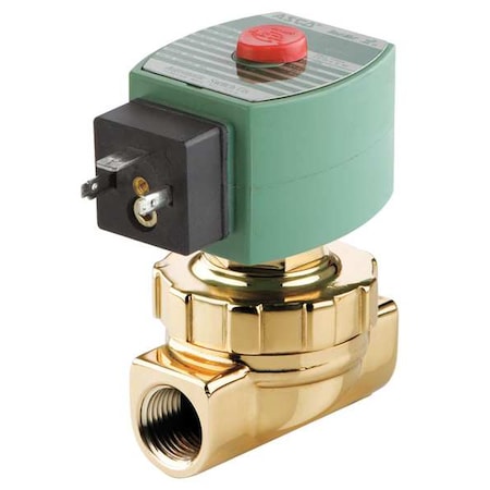 Solenoid Valve, 2-Way, 2-Position, Normally Closed, 1/2 in Pipe Size, 120V AC, Diaphragm, Piston MPN:SU8220G406