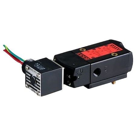 Solenoid Valve, 3-Way, 2-Position, Configurable, 1/4 in Pipe Size, 120V AC, Remote Pilot, NBR, PUR MPN:WT8551A001MS