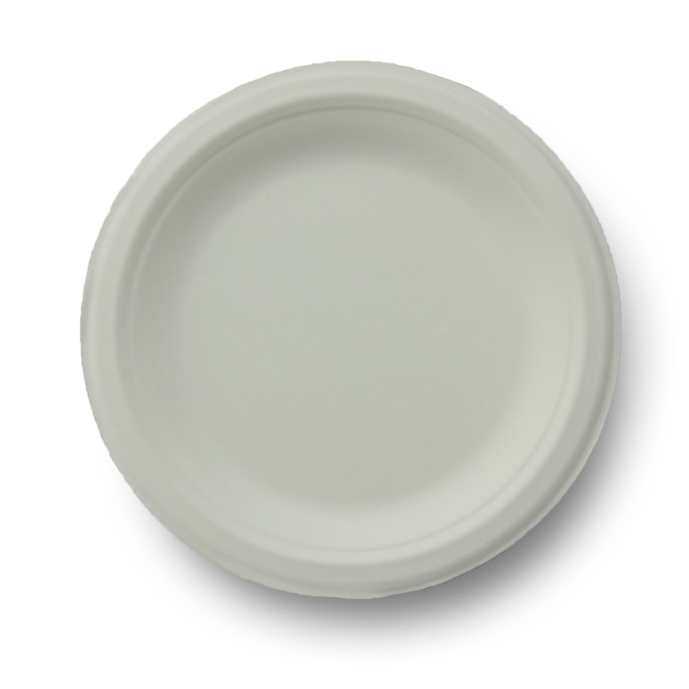 StalkMarket Compostable Round Plates, 6in, White, Pack Of 1, 000 Plates MPN:P004