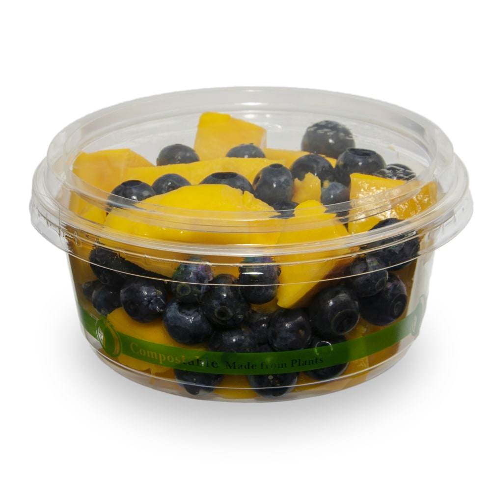StalkMarket Compostable Hinged Deli Containers, 3in x 4.75in, 12 Oz, Clear, Pack Of 600 MPN:PLA-DR12-A