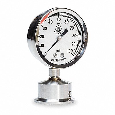 D1017 Pressure Gauge 0 to 100 psi 2-1/2In MPN:25-1032S-15L-100