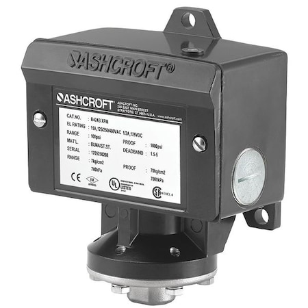 Pressure Switch, Standard, SPDT, 4 Ports, 1/4