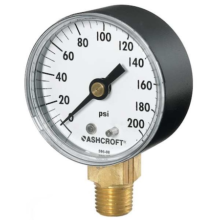 Industrial Vacuum Gauge, +/-3-2-3%, Bla MPN:20W1005PH02LVAC