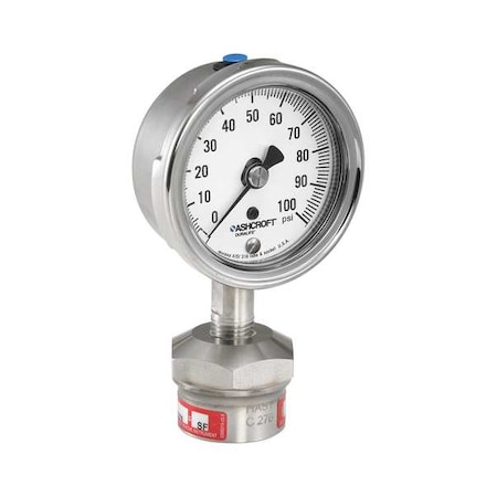 Vacuum Gauge, -30 to 0 psi, 2 1/2 in Dial, 1/4 in MNPT, Bottom Location MPN:251009SW02L30/0IMV25310HH02TCG