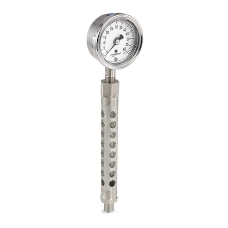 Pressure Gauge, 0 to 600 psi, 3 1/2 in Dial, 1/2 in MNPT, Bottom Location MPN:351009SW02LX5G600#022198SS25X5G