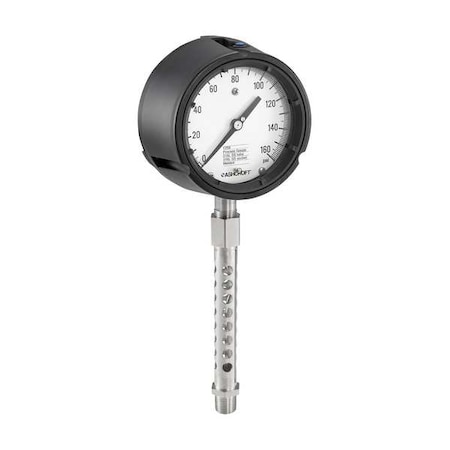 Pressure Gauge, 0 to 1, 000 psi, 4 1/2 in Dial, 1/2 in MNPT, Bottom Location MPN:451259SD04LXCY5G1000#-042198SS50X5G