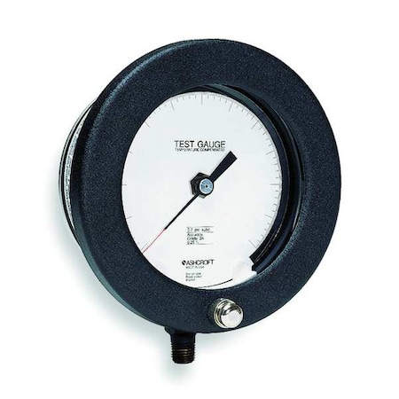 Test Pressure Gauge, 0 to 1, 000 psi, 6 in Dial, 1/4 in NPT, Bottom Location, Aluminum Case Material MPN:601082PS02L1MC4
