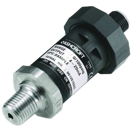 Pressure Transducer, Range 0 to 200 psi, MPN:G17M0242EW200#