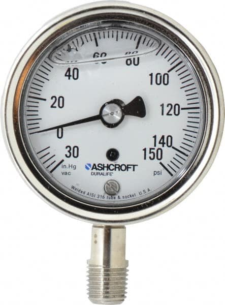 Pressure Gauge: 2-1/2