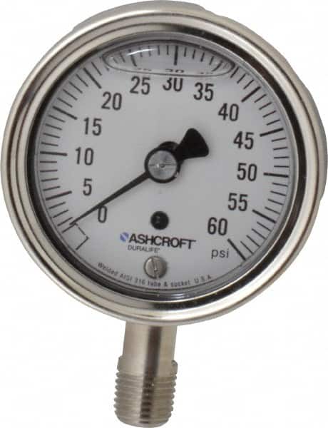 Pressure Gauge: 2-1/2