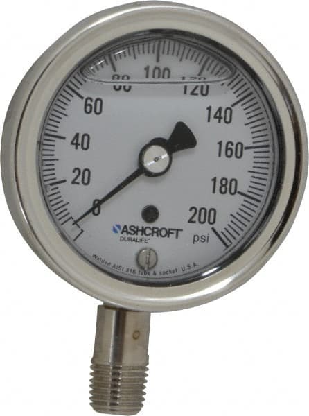 Pressure Gauge: 2-1/2