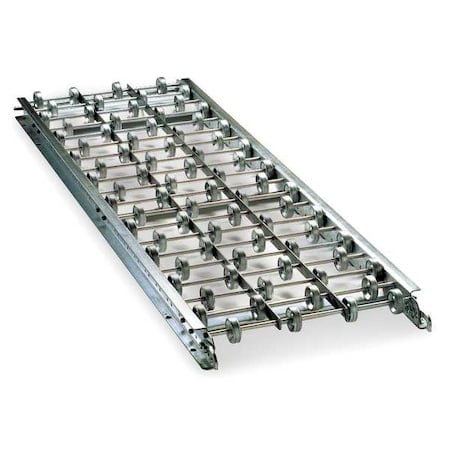 Skatewheel Conveyor, 10ft L, 18in. W MPN:18X16X10G