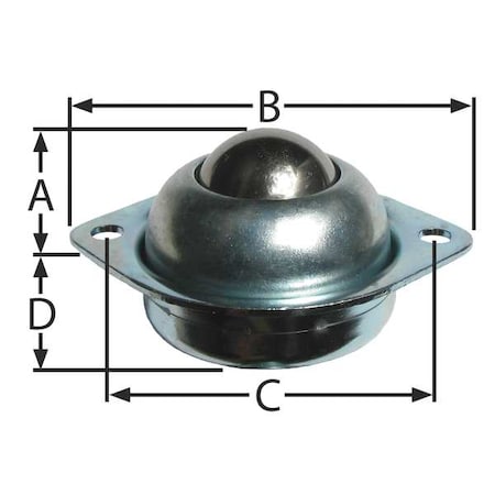 Ball Transfer, Countersunk, 1