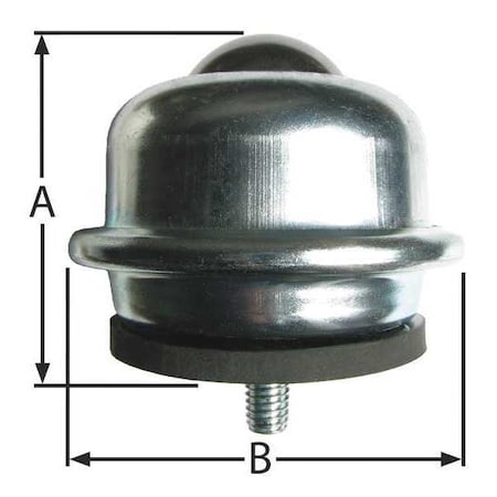 Ball Transfer, Threaded, 1-1/2In Ball Dia MPN:BT S 3/8-16 1.5DIA 250 CS/CSC