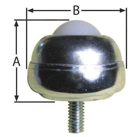 Ball Transfer, Threaded Stud, 1