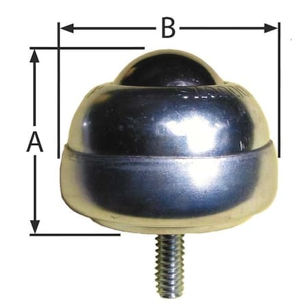 Ball Transfer, Threaded Stud, 1