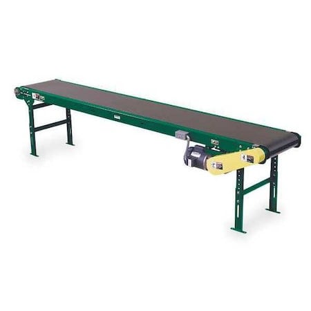 Slider Bed Belt Conveyor, 6 ft L, 22 1/2 in W, 475 lb Load Capacity MPN:SB400 18B6RE1/2A3I6-60V480M25