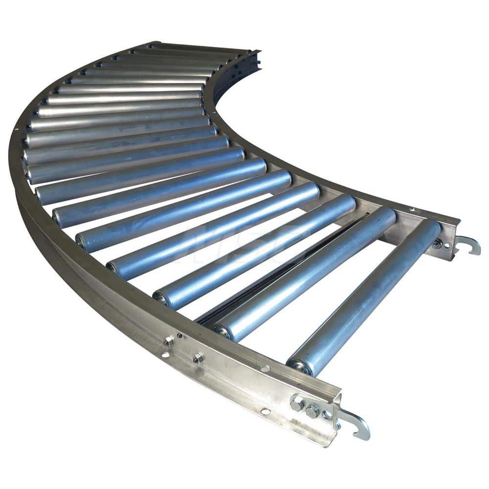 Gravity Conveyors, Conveyor Type: Roller , Component: 90 Degree Curved Conveyor , Telescopic: No , Overall Width: 18 , Minimum Extended Length: 54.0000in  MPN:31507