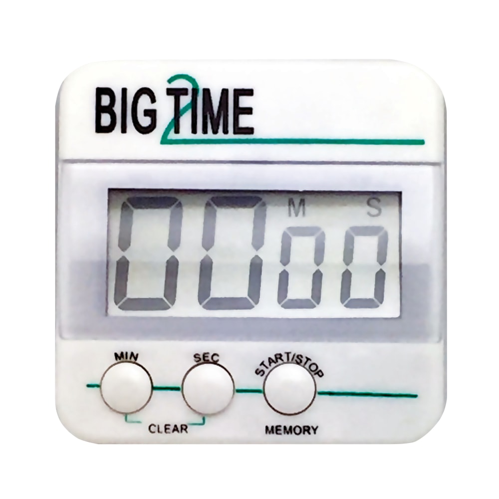 Ashley Productions Big Time 2 Up/Down Timer, White/Green, Pack Of 3 MPN:ASH10210-3