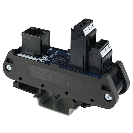 RJ11 Breakout Board, DIN Rail Mount, Screw Clamp Terminals, RJ11 To Screw Terminal Adapter Module MPN:16000