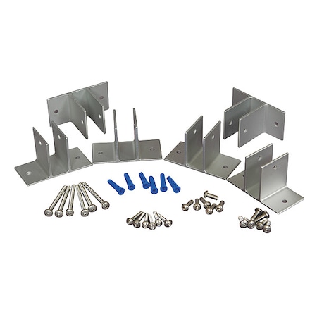 Panel Bracket, Aluminum, Brushed MPN:40-8445020