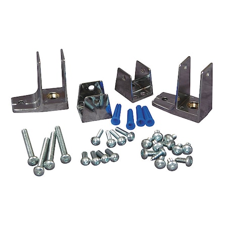 Zamac End Panel Bracket, For Steel Partition MPN:40-8515030