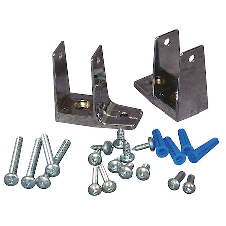 Zamac Wall Pilaster Bracket, For Steel Partition MPN:40-8515220