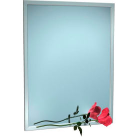 ASI® Stainless Steel Angle Frame Mirror - 24