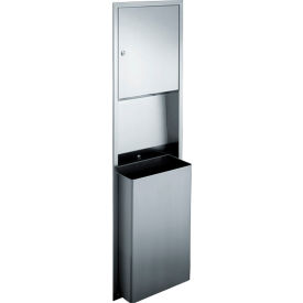 ASI® Wall Mount Folded Paper Towel Dispenser/Receptacle 10-0469